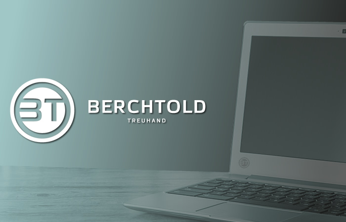 laptop with logo